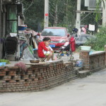 Mother and Child in Hegezhuang Hutong, outside Beijing's 5th ring.