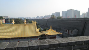 Rooftop, as seen from Xi'an old city walls