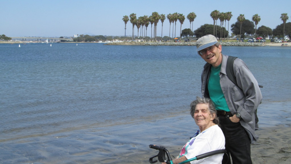 A birthday visit to the beach was a treat for my mom.